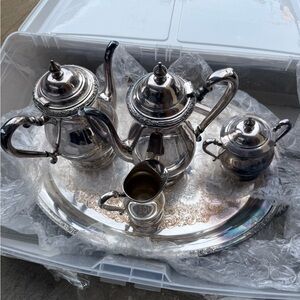 Elegant Silver Tea Set